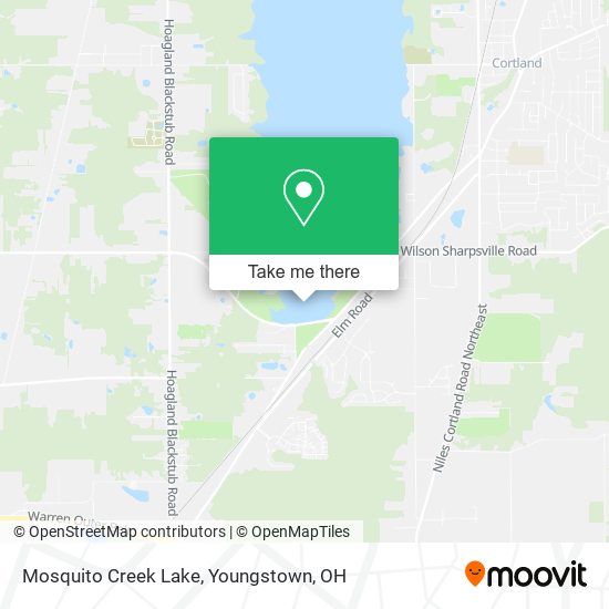 Mosquito Creek Lake map