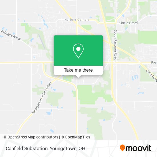 Canfield Substation map