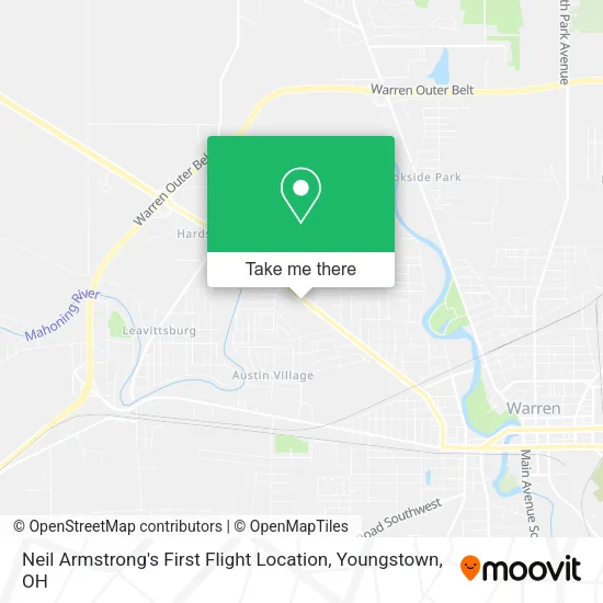 Mapa de Neil Armstrong's First Flight Location