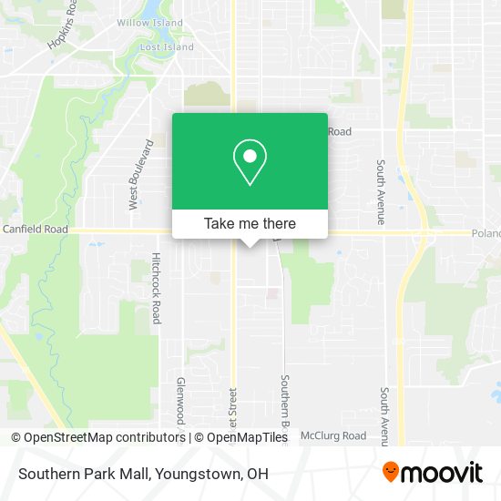 Southern Park Mall map