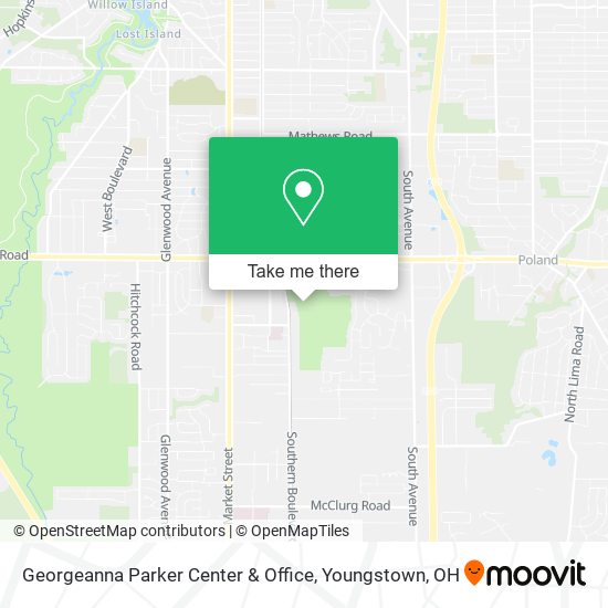 Georgeanna Parker Center & Office map