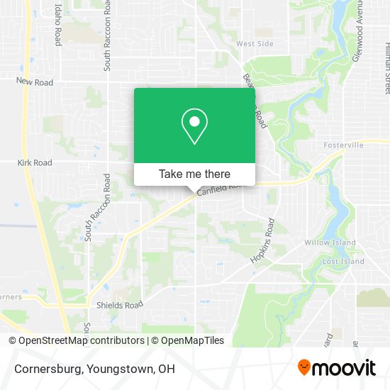 Mapa de Cornersburg