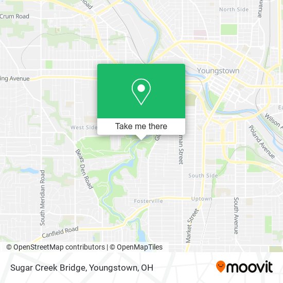 Sugar Creek Bridge map