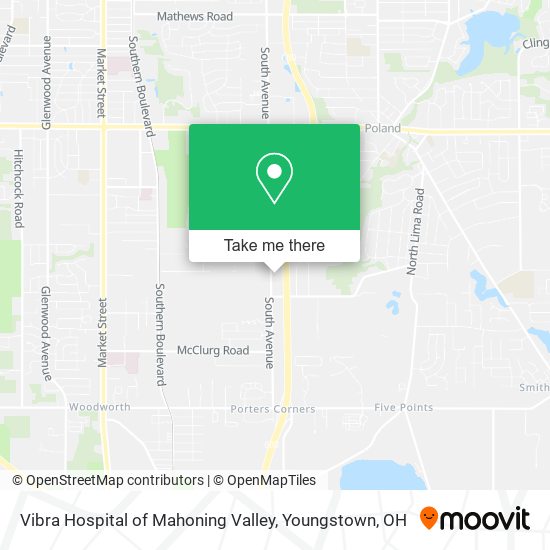 Vibra Hospital of Mahoning Valley map