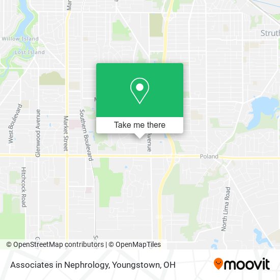 Associates in Nephrology map