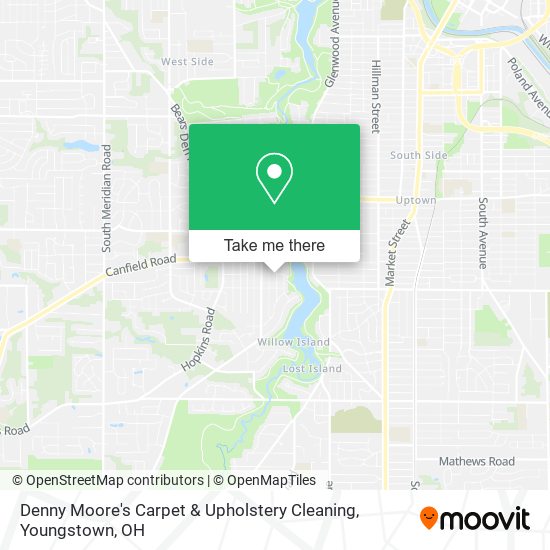Denny Moore's Carpet & Upholstery Cleaning map