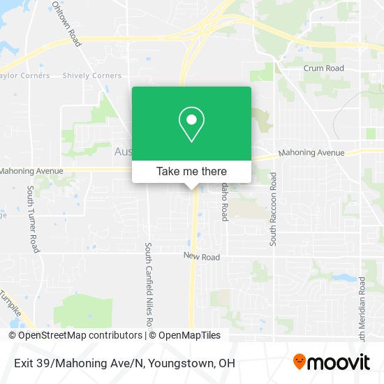 Exit 39/Mahoning Ave/N map