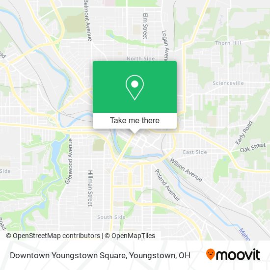 Downtown Youngstown Square map