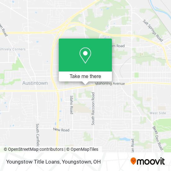 Youngstow Title Loans map