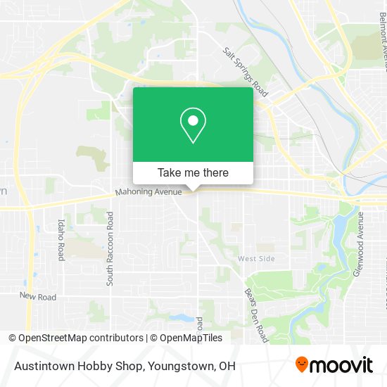 Austintown Hobby Shop map
