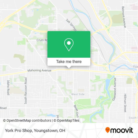 York Pro Shop map