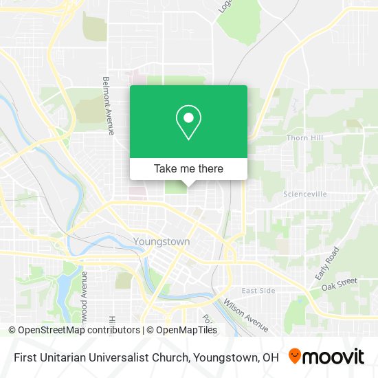 First Unitarian Universalist Church map