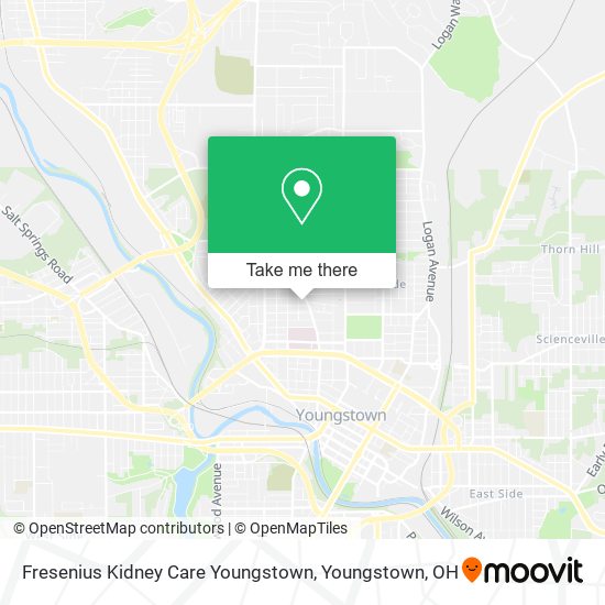 Mapa de Fresenius Kidney Care Youngstown