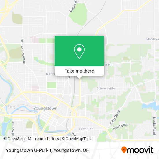 Mapa de Youngstown U-Pull-It