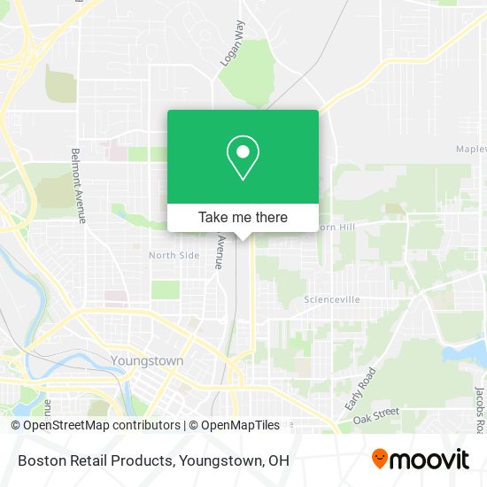 Boston Retail Products map