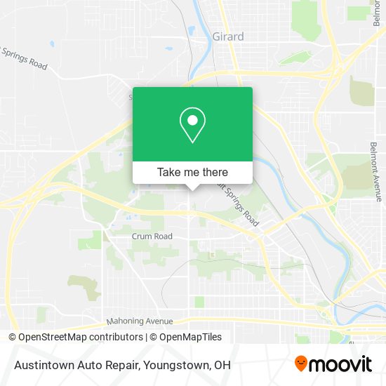 Mapa de Austintown Auto Repair