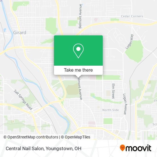 Central Nail Salon map