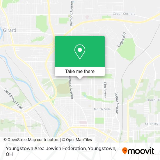 Mapa de Youngstown Area Jewish Federation