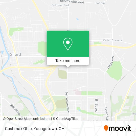 Cashmax Ohio map