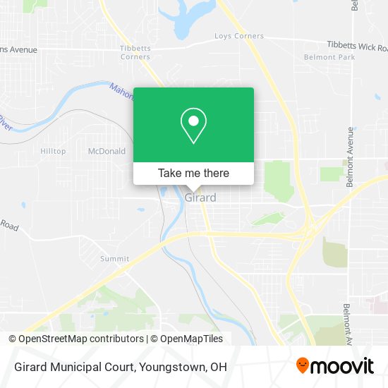 Girard Municipal Court map
