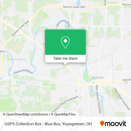 USPS Collection Box - Blue Box map