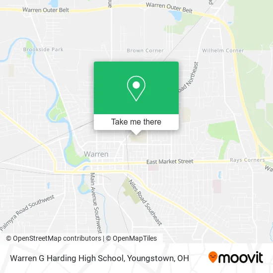 Warren G Harding High School map