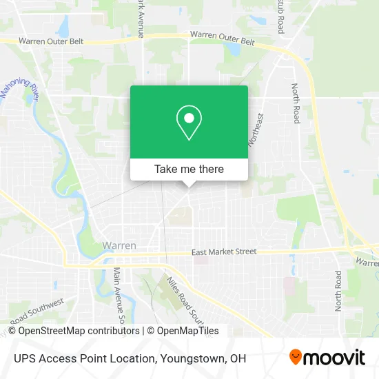 UPS Access Point Location map