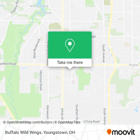 Buffalo Wild Wings map