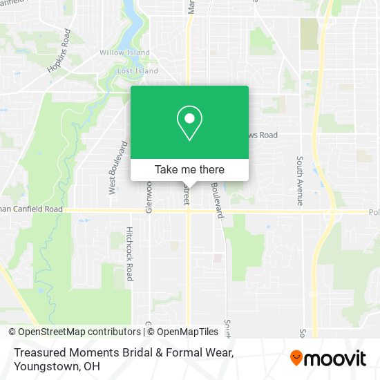 Mapa de Treasured Moments Bridal & Formal Wear