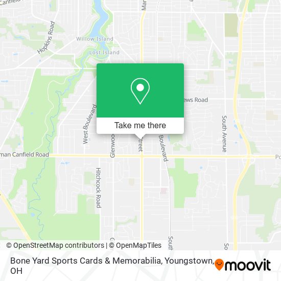 Bone Yard Sports Cards & Memorabilia map