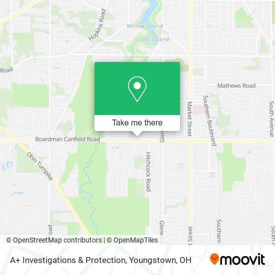 A+ Investigations & Protection map