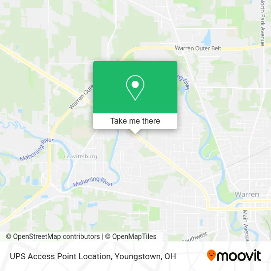 UPS Access Point Location map