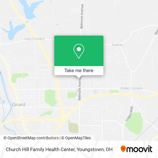 Mapa de Church Hill Family Health Center
