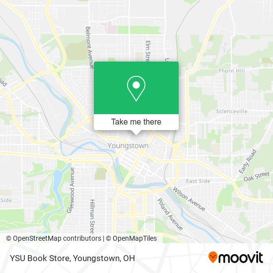 YSU Book Store map