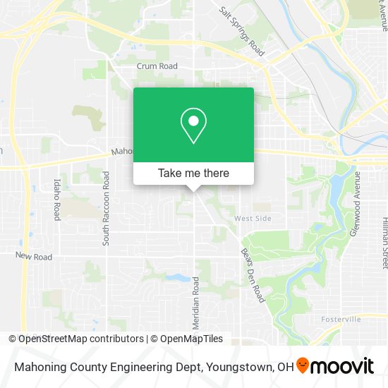 Mahoning County Engineering Dept map