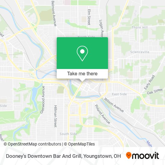 Dooney's Downtown Bar And Grill map