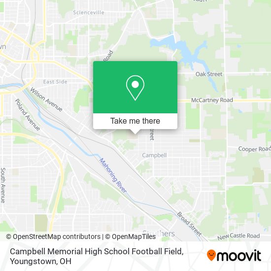 Campbell Memorial High School Football Field map