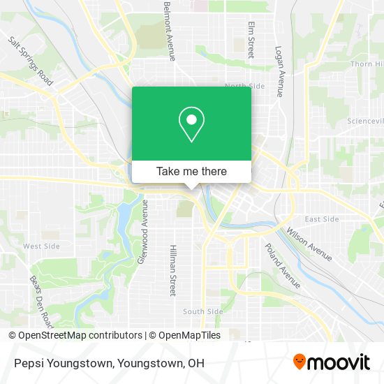 Pepsi Youngstown map