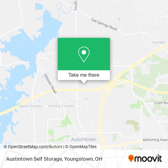 Austintown Self Storage map