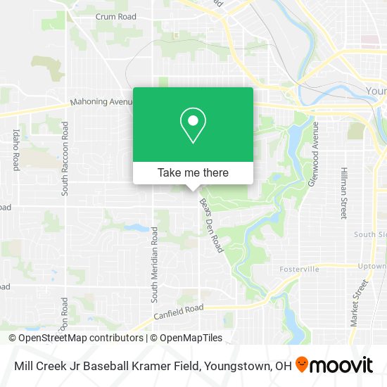 Mill Creek Jr Baseball Kramer Field map