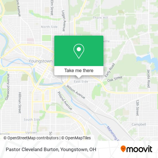 Pastor Cleveland Burton map