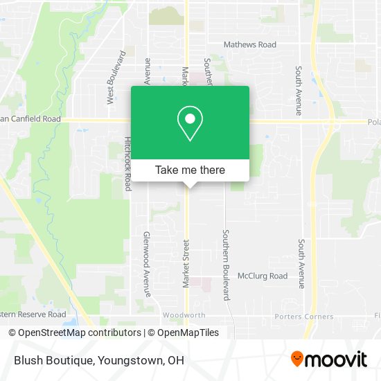Mapa de Blush Boutique