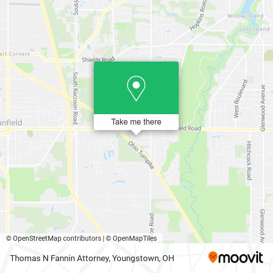 Thomas N Fannin Attorney map