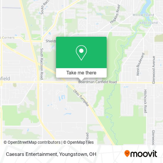 Caesars Entertainment map
