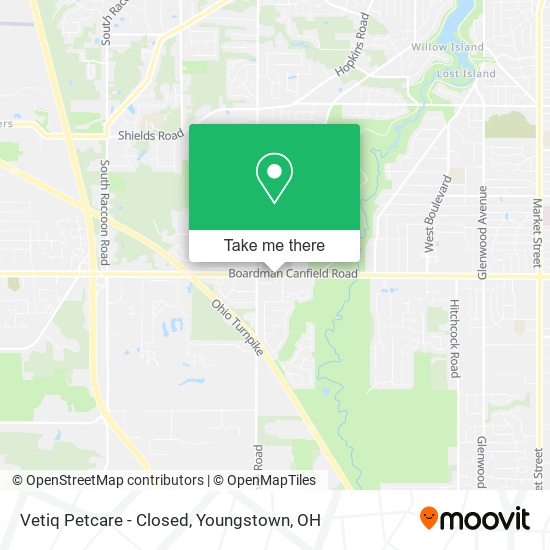 Vetiq Petcare - Closed map