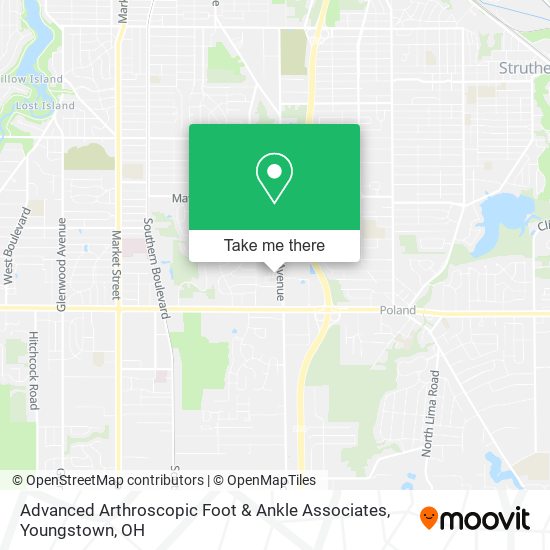 Mapa de Advanced Arthroscopic Foot & Ankle Associates