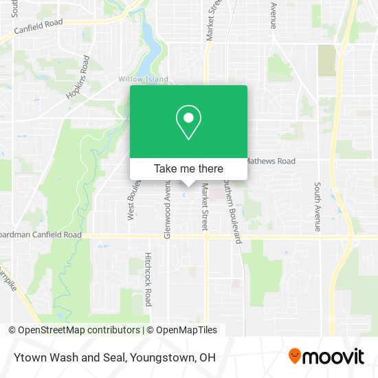 Ytown Wash and Seal map
