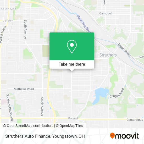 Struthers Auto Finance map