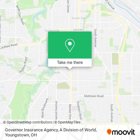 Governor Insurance Agency, A Division of World map