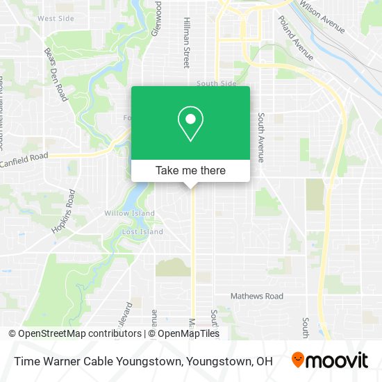 Time Warner Cable Youngstown map